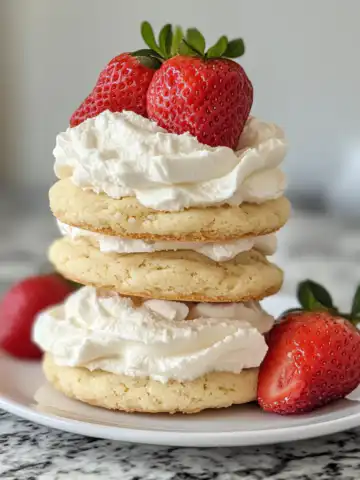 Strawberry Shortcake Cookie Recipe taken with iphone 15 pro max --iw 2 --ar 4:5 --v 6.1 --raw