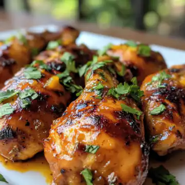 Sweet & Spicy Jalapeno Peach Chicken Recipe taken with iphone 15 pro max --iw 2 --ar 4:5 --v 6.1 --raw