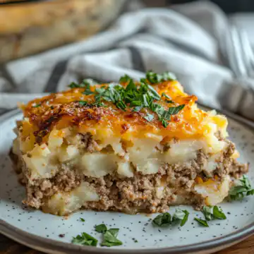 Tasty Loaded Potato Meatloaf Casserole Recipe taken with iphone 15 pro max --iw 2 --ar 4:5 --v 6.1 --raw