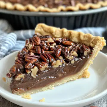 Texas Chocolate Pecan Pie Recipe taken with iphone 15 pro max --iw 2 --ar 4:5 --v 6.1 --raw