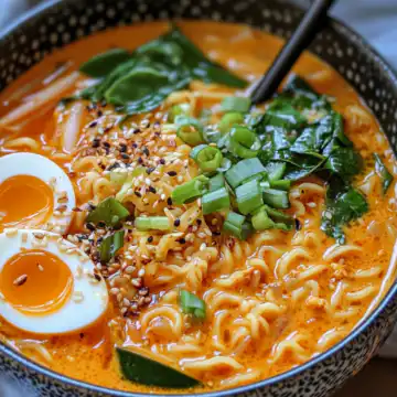 Thai Red Curry Ramen Recipe taken with iphone 15 pro max --iw 2 --ar 4:5 --v 6.1 --raw