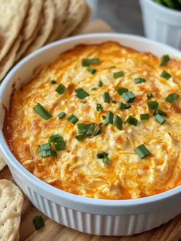 The Best Buffalo Chicken Dip Recipe taken with iphone 15 pro max --iw 2 --ar 4:5 --v 6.1 --raw