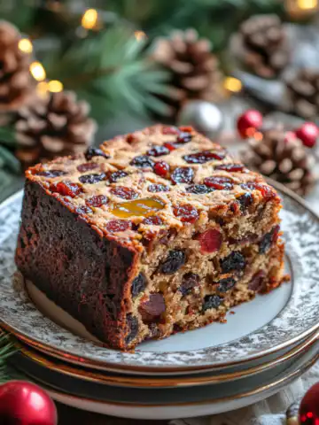 Traditional Fruitcake Recipe taken with iphone 15 pro max --iw 2 --ar 4:5 --v 6.1 --raw