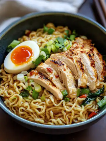 Ultimate Chicken Ramen Noodles Recipe taken with iphone 15 pro max --iw 2 --ar 4:5 --v 6.1 --raw