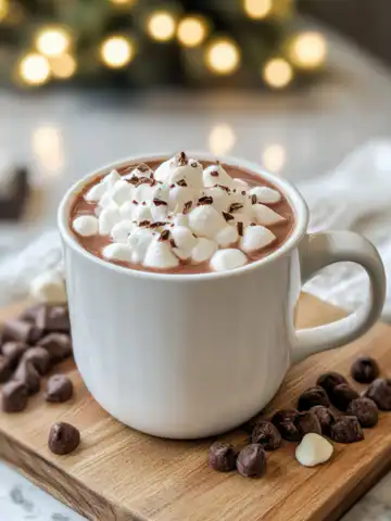 Whipped Hot Chocolate Recipe taken with iphone 15 pro max --iw 2 --ar 4:5 --v 6.1 --raw