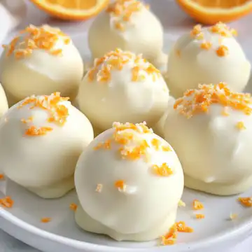 White Chocolate Orange Creamsicle Truffles Recipe taken with iphone 15 pro max --iw 2 --ar 4:5 --v 6.1 --raw