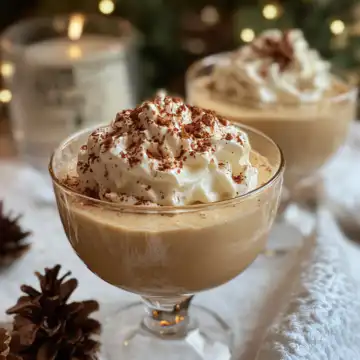 Winter Spice Vanilla Pudding with Brandied Whipped Cream Recipe taken with iphone 15 pro max --iw 2 --ar 4:5 --v 6.1 --raw