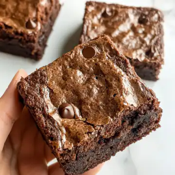 Zero Sugar Greek Yogurt Brownies Recipe taken with iphone 15 pro max --iw 2 --ar 4:5 --v 6.1 --raw