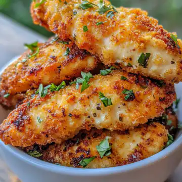Crispy Air Fryer Honey Butter Garlic Chicken Tenders Recipe taken with iphone 15 pro max --iw 2 --ar 4:5 --v 6.1 --raw