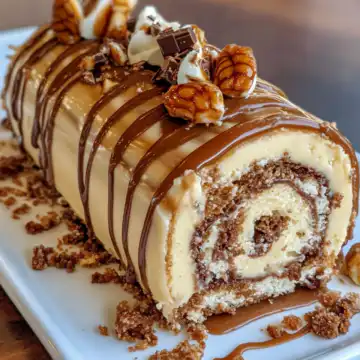 Turtle Caramel Chocolate Cake Roll: Decadent Dessert taken with iphone 15 pro max --iw 2 --ar 4:5 --v 6.1 --raw